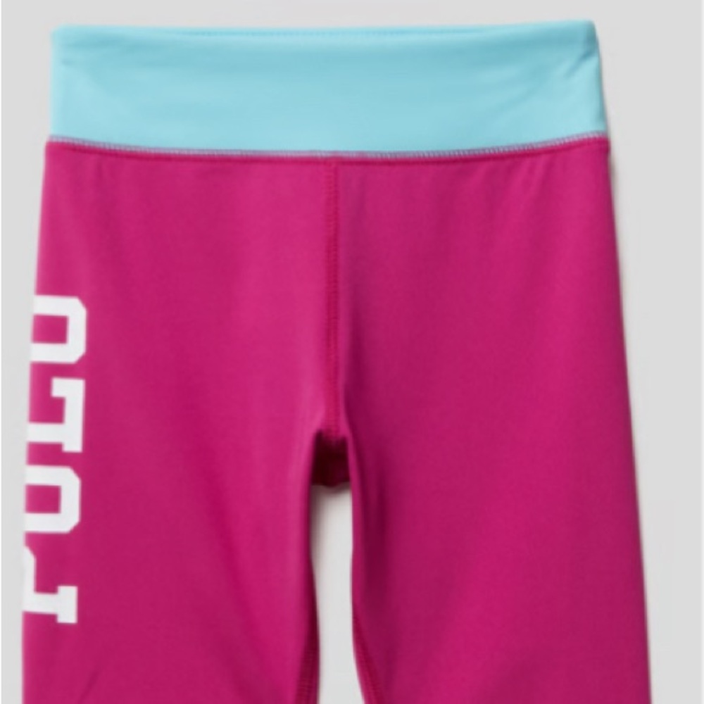 Ralph Lauren Polo Girls Biker Leggings Shorts - Pink and Blue